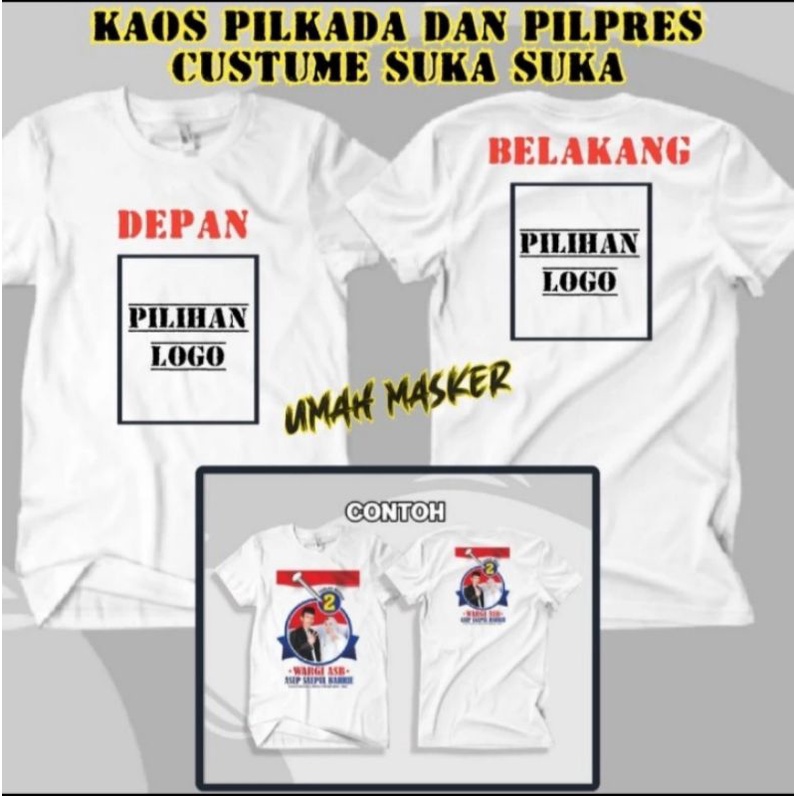 custom kaos partai desain suka2/kaos partai murah