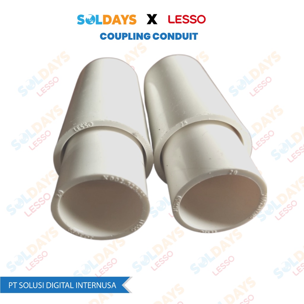 Lesso PVC Conduit Coupling dn25 / Sok Pipa Conduit Coupling 25 mm