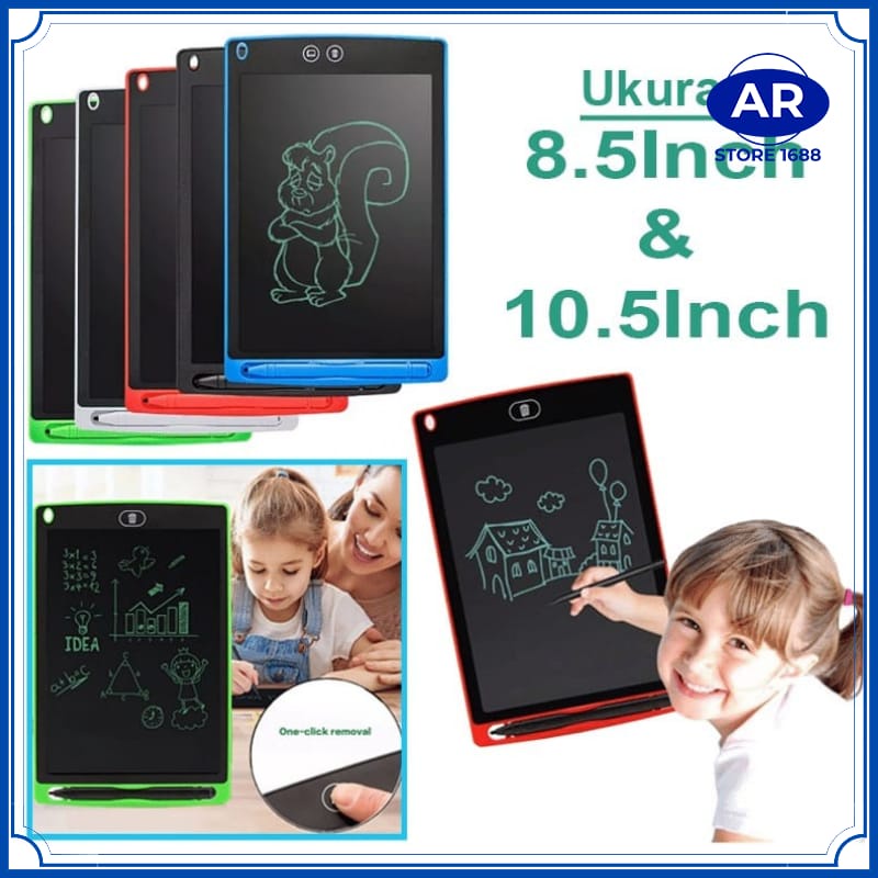 AR-LCD Writing Tablet 8.5 Inch | Drawing Pad | Papan Tulis Anak Dan Dewasa