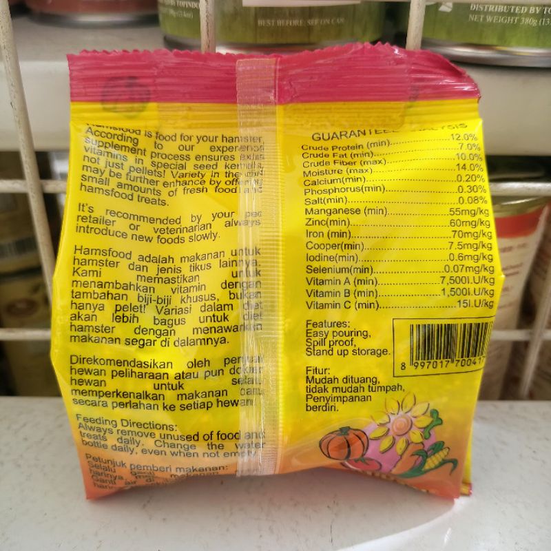 Makanan Hamster Hamsfood Kemasan 100G