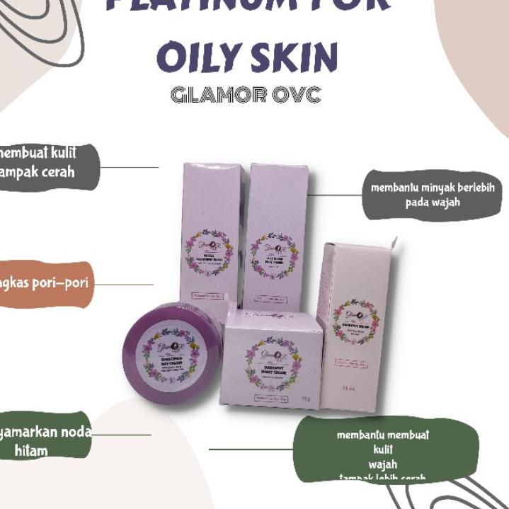 ⚡TOK SIAP 【COD [[ BPOM ]] PAKET PLATINUM FOR OILY SKIN/CREAM GLOWING/PAKET BUMIL/BUSUI/GLAMOR/GLAMSK