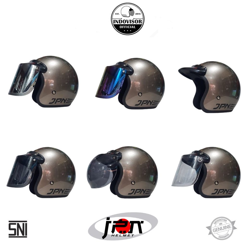 Helm JPN Warna Grey Glossy