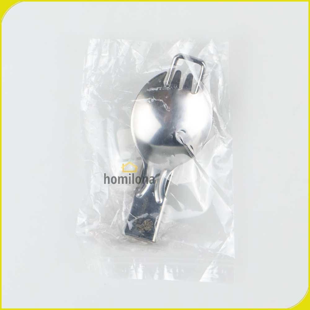 KNIFEZER Foldable Spoon Fork Sendok Garpu Lipat Stainless Steel - SVGF2