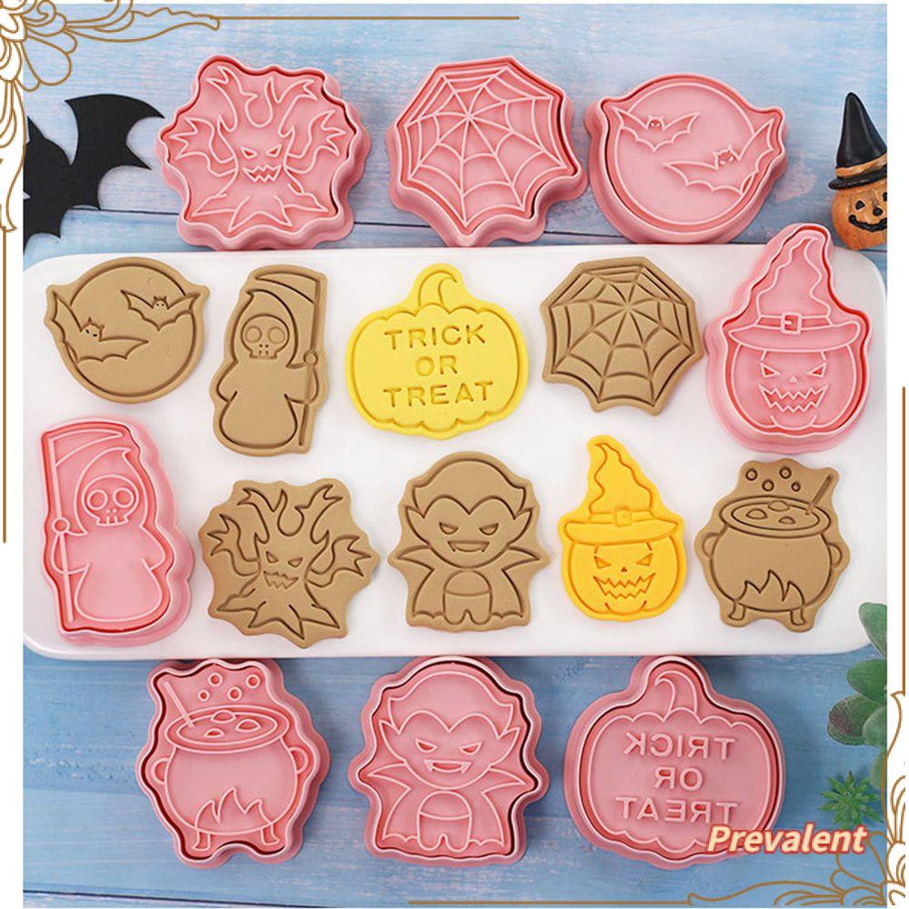 Preva Cookie Cutters Dapur Untuk Bayi Anak Labu Hantu Tengkorak Cetakan Kue Perlengkapan Baking Cookie Embos