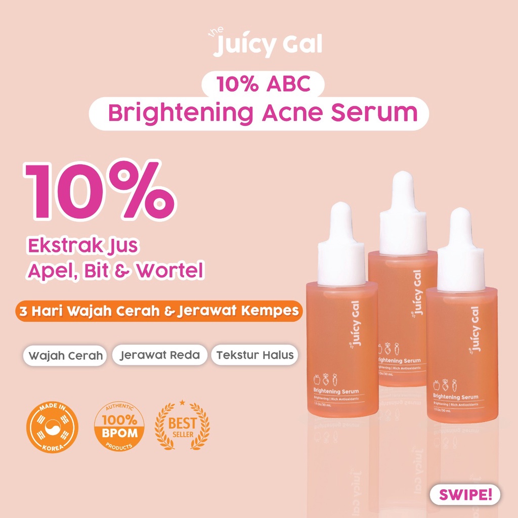 Bundle 3 - the Juicy Gal 10% ABC Brightening Acne Serum