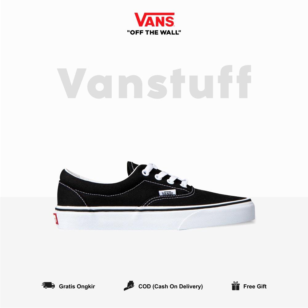 Era Classic Black White Cuople Pria Wanita BNIB Original 100% Guarated Cowok Cewek Vanz Era Ori