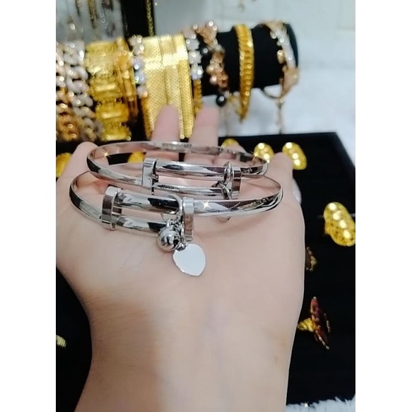 Gelang Karo Vier Silver . Titanium lapis mas medan sumbayak