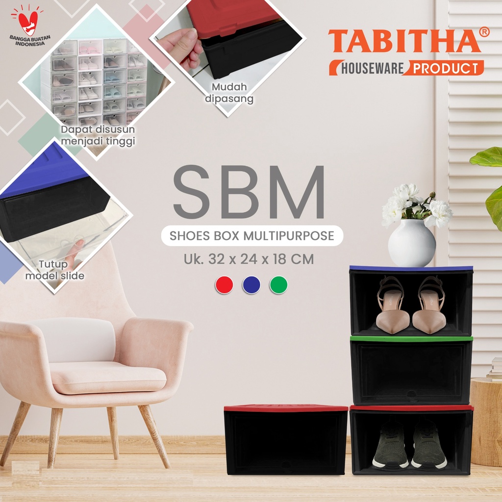 Tabitha Box Sepatu / Rak Sepatu Tumpuk / Box Penyimpanan Tumpuk
