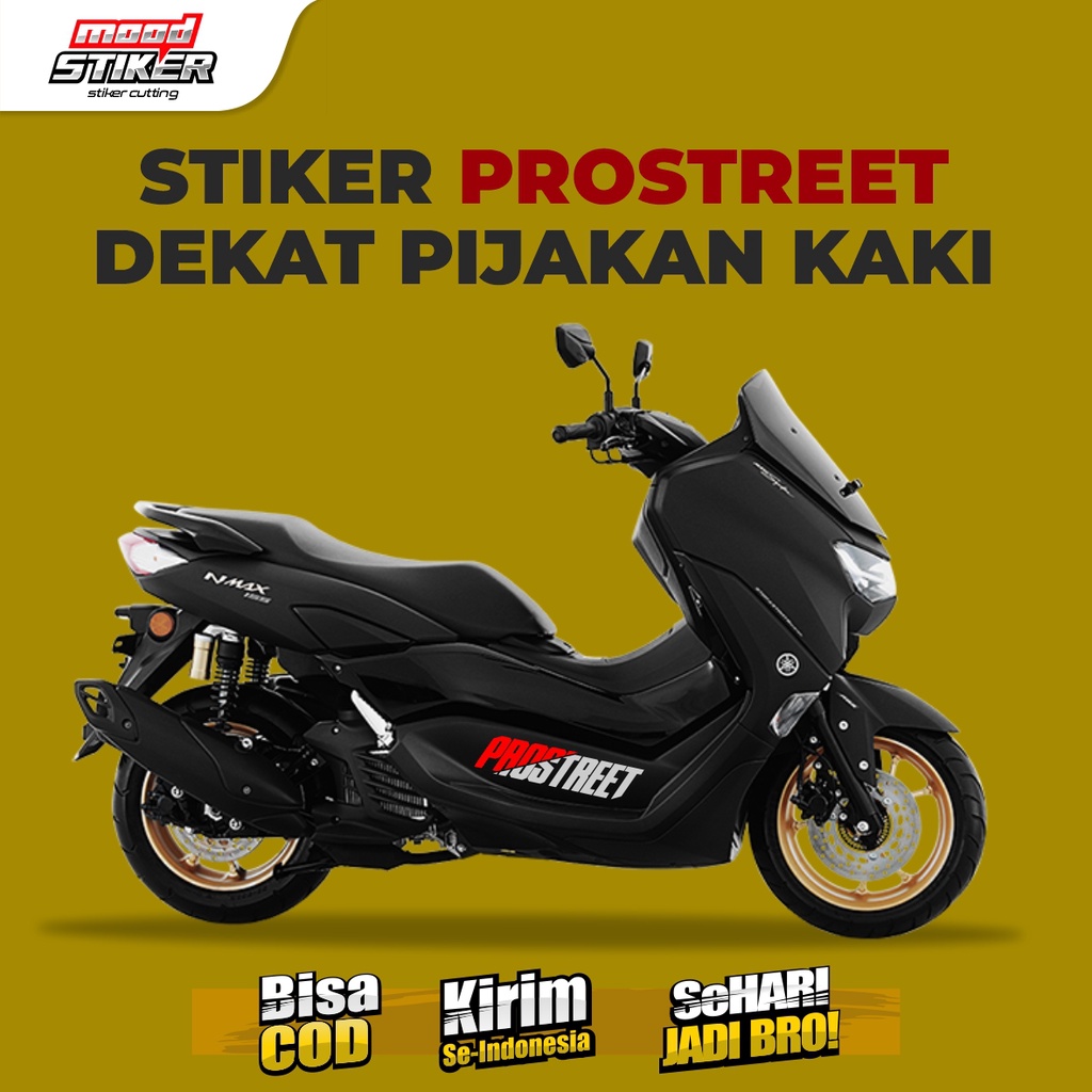 Stiker Prostreet Pijakan Kaki Nmax / Prostreet Body Scoopy