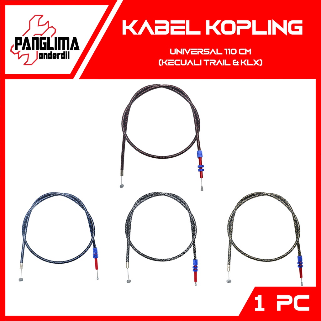 Kabel Kopling Universal 110 cm Garis Vixion R15 R25 Byson Supra GTR MX King New Old Satria 2 Tak FU Megapro RX King CB CBR 100 125 Thunder Dll Kawat Tali Kupling