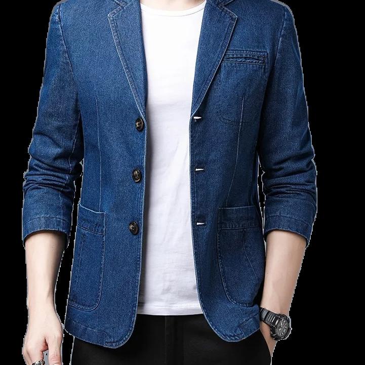 Paling Laris Blazer pria. Blazer Jas formal Jas bahan levis denim