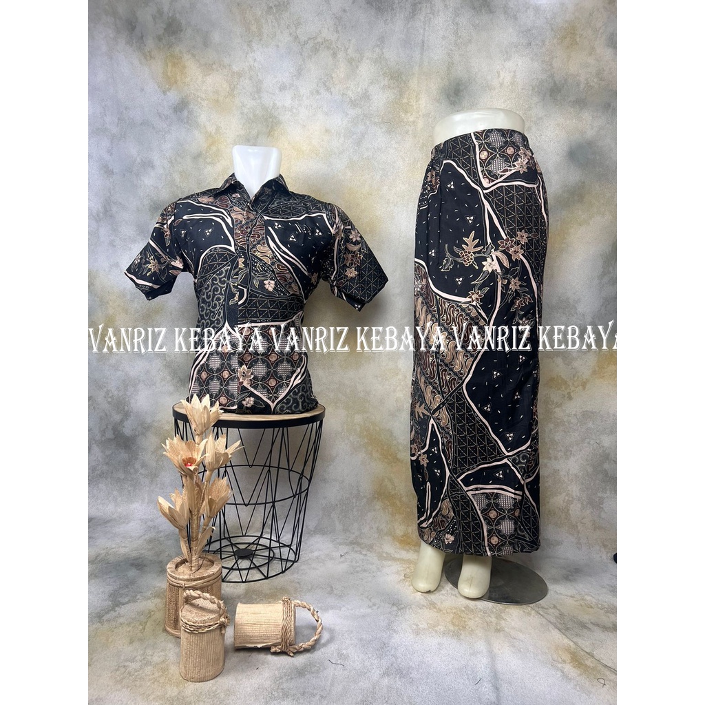 BATIK COUPLE / BAJU BATIK COUPLE / BATIK SET / BATIK LENGAN PENDEK / BATIK COUPLE ROK SPAN / ROK SPAN BATIK COUPLE / ROK SPAN BATIK