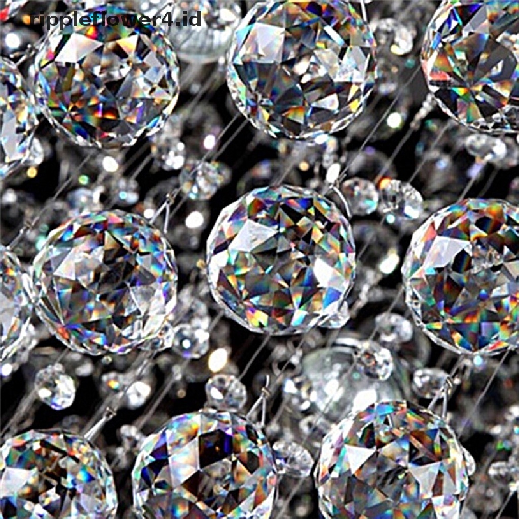 {rippleflower4.id} 20mm Kristal Bening Lighg Bola Prisma Gantung Liontin Tirai Pernikahan Dekorasi Prisma Bola Lighg Kristal Bening 20mm Gantung Liontin Wedding Tirai Dekor2017 &lt;Unk&gt; 20mm