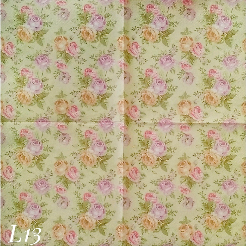 

Napkin Euro Little Flower L24 / Tissue Decoupage