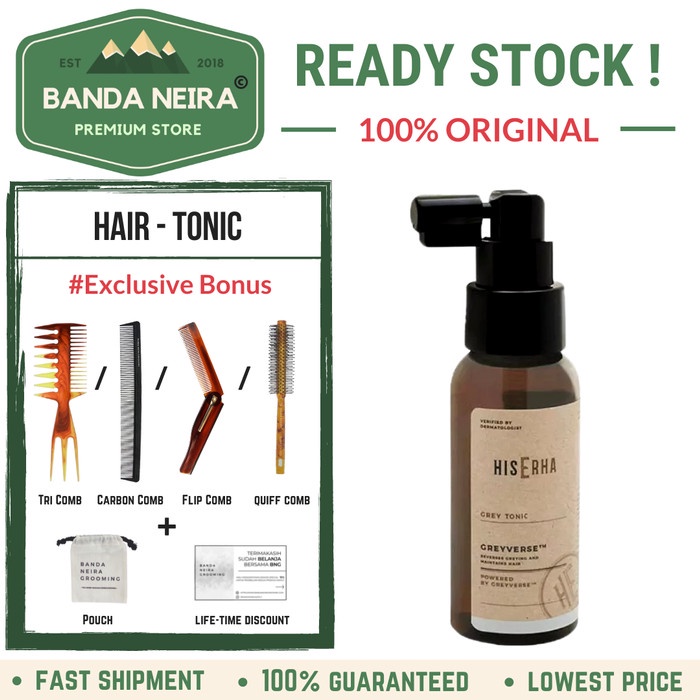 Tonic Hiserha / His Erha Grey Tonic Rambut Anti Uban