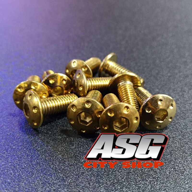 Baut Piringan Disc Cakram Honda Yamaha Universal Probolt Drat 12 Beat-Vario-Scoopy-Mio-Vixion-Nmax Dll