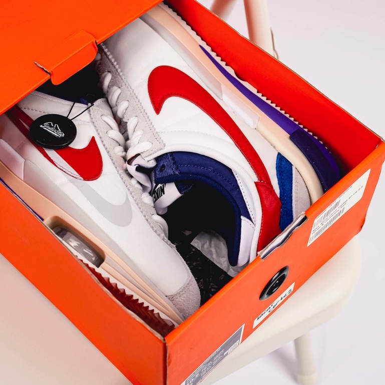 Cortez Sacai White University Red Blue