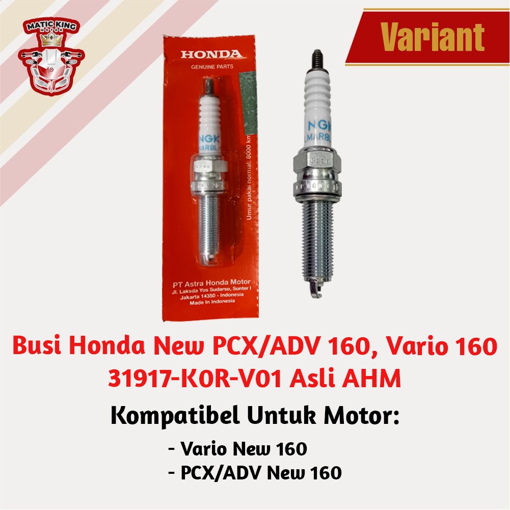 Busi Honda VARIO PCX ADV 160 CBS ABS All New 31917-K0R-V01  asli AHM