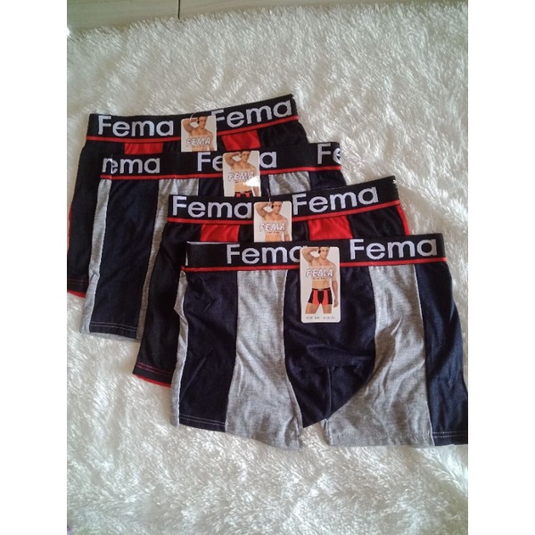 BOXER ANAK DAN DEWASA KATUN PRIA FEMA 888/CD BOXER COWOK LEMBARAN KAOS LEMBUT IMPORT