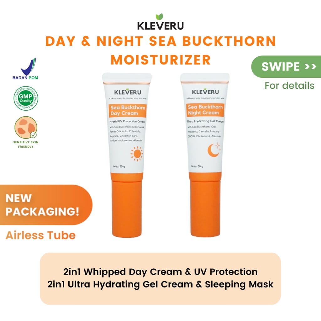 Kleveru Sea Buckthorn Day | Night Cream 30gr