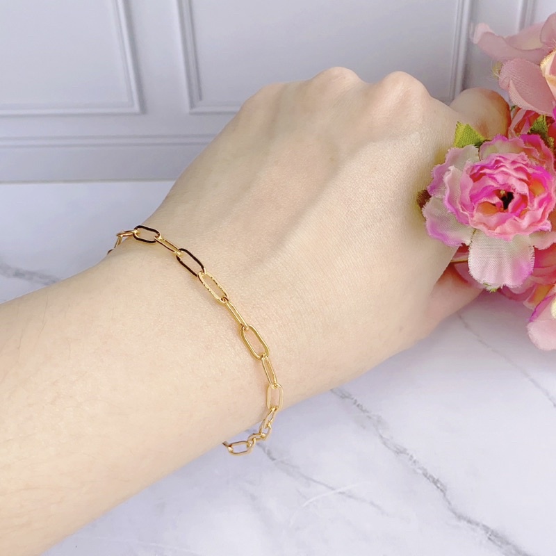 Gelang Wanita Fashion Korea Model Rantai Anti Karat