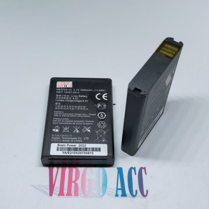 Baterai Batre Battery Modem Huawei Bolt Max E5372 E5372S E5372T HB5F3H Versi Tebal Pin 3 Battery