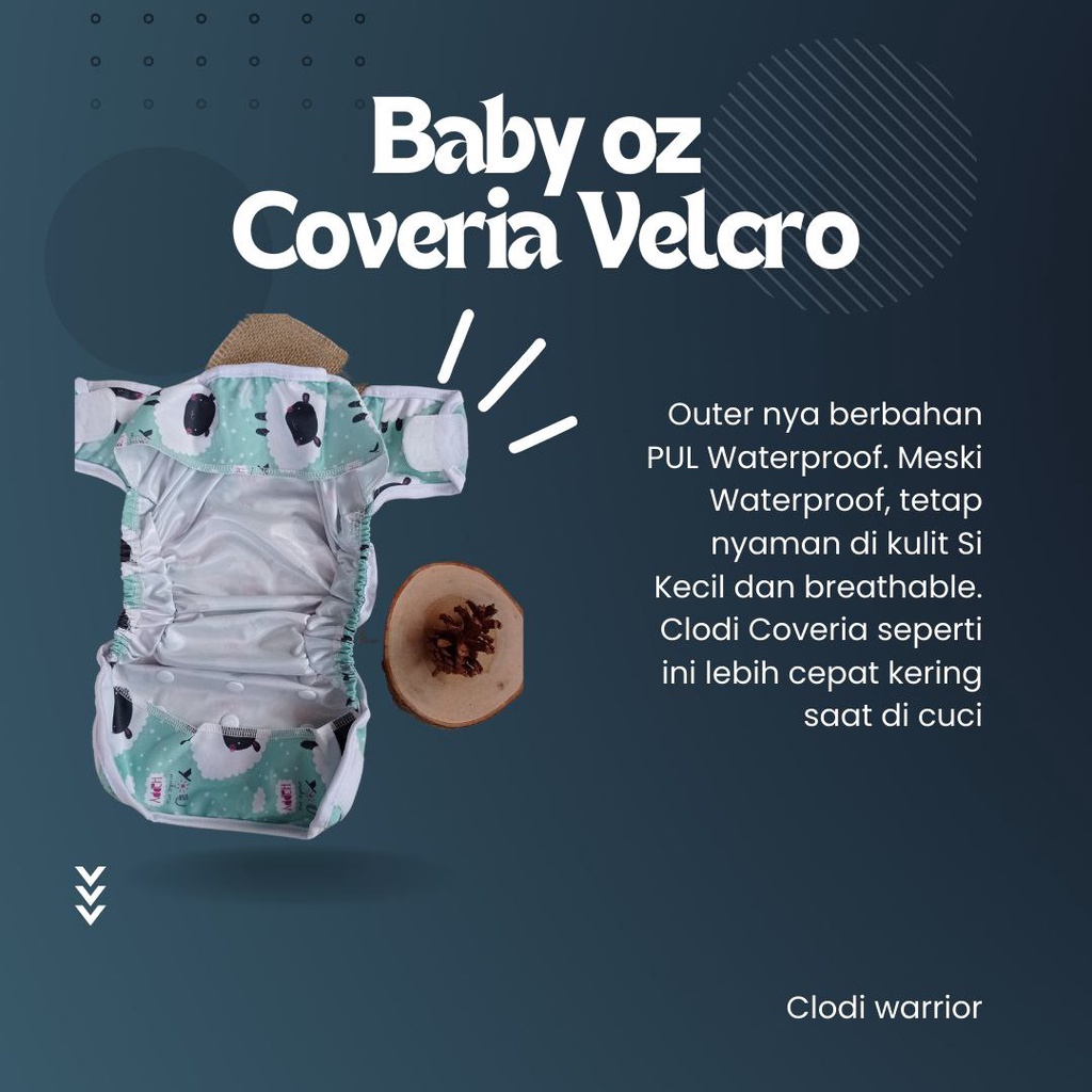 Baby oz Clodi Coveria All size Popok Kain Bayi Cuci Ulang BB 4-15kg