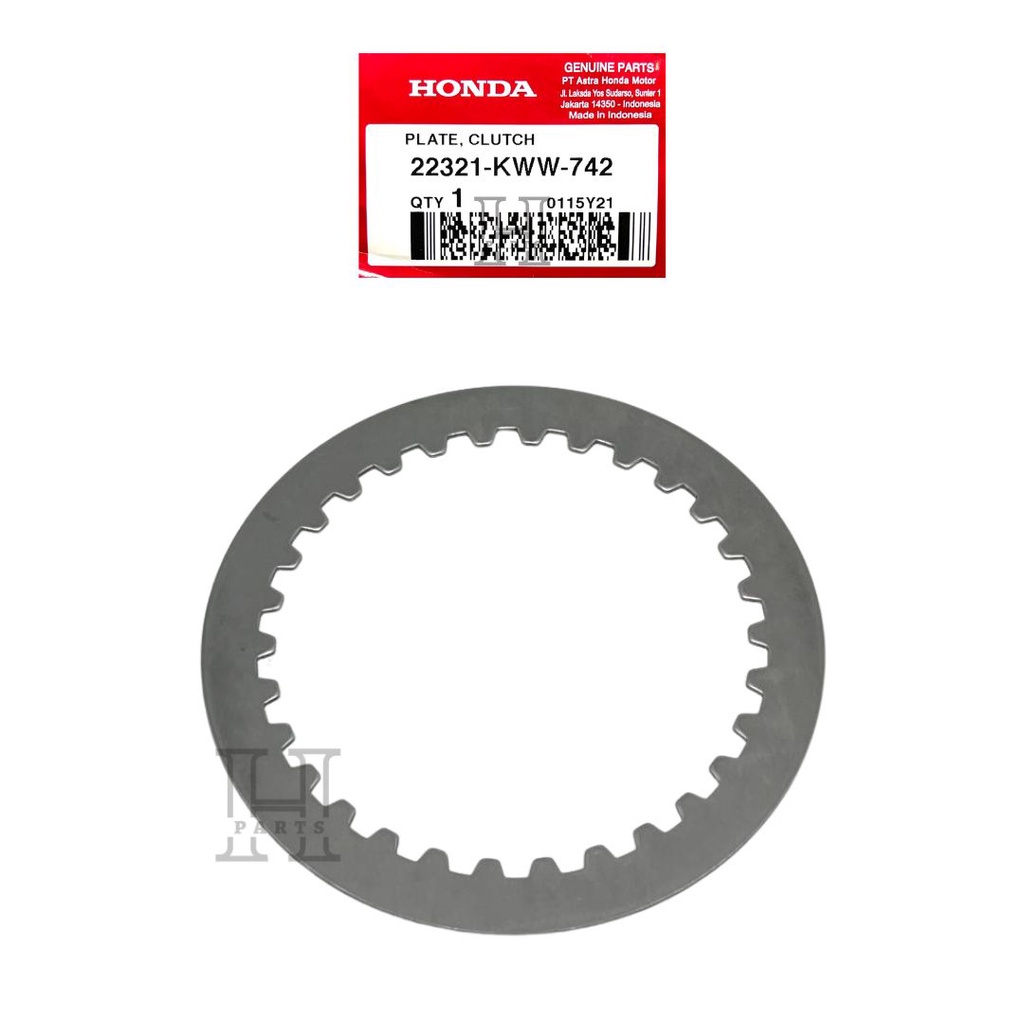 PIRINGAN PELAT PLAT GESEK KAMPAS KOPLING PLATE CLUTCH SONIC SUPRA GTR CB CBR 150R 150 R LED REVO FI 22321-KWW-742 ORIGINAL HONDA AHM HGP