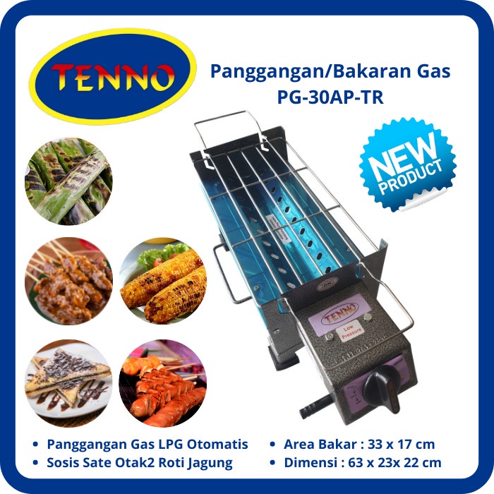 TENNO PG-30AP-TR Panggangan Bakaran Gas Otomatis