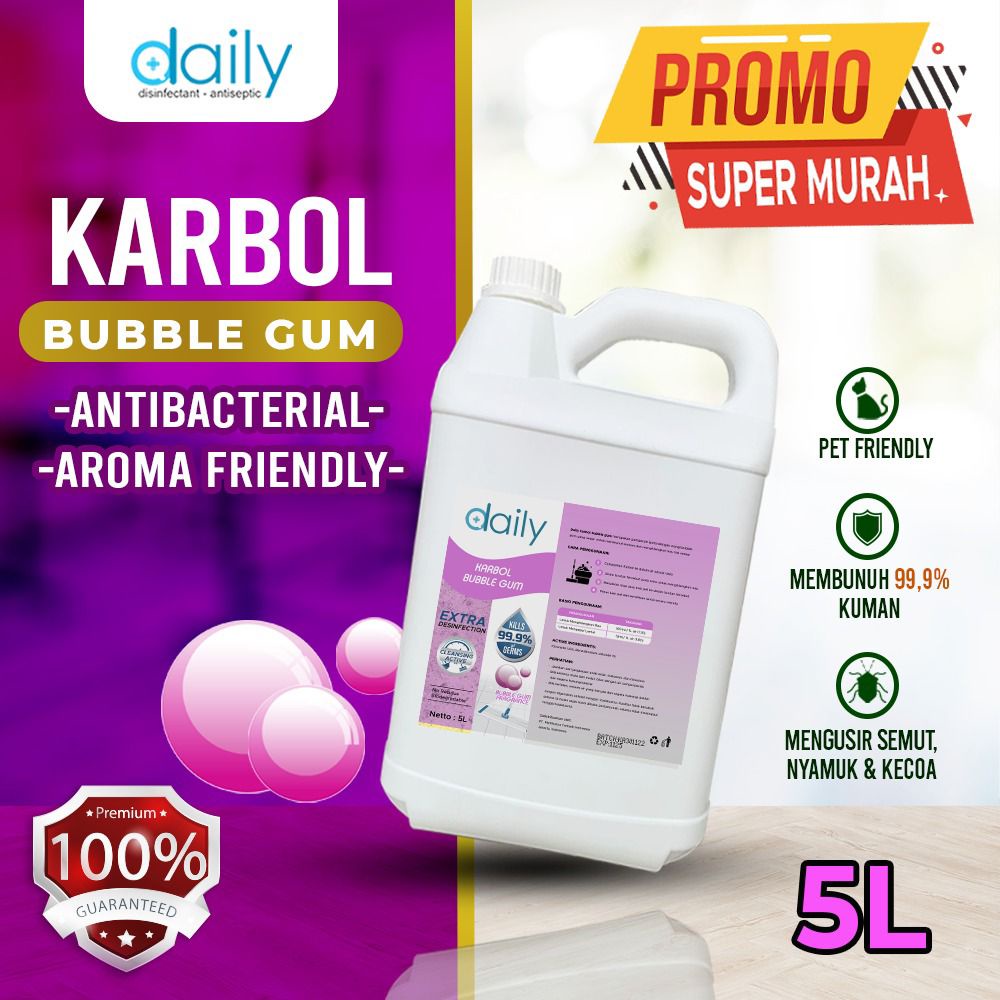 Karbol Wangi SEREH JASMINE BUBLE GUM - Pembersih Lantai ANTIBACTERIAL ANTI NYAMUK &amp; SERANGGA PREMIUM KARBOL