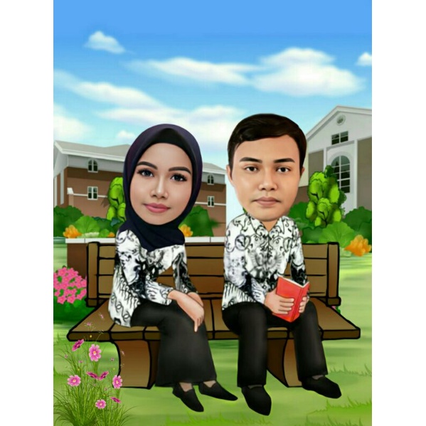 karikatur murah untuk kado perpisahan karikatur wisuda karikatur pacar karikatur pernikahan karikatu