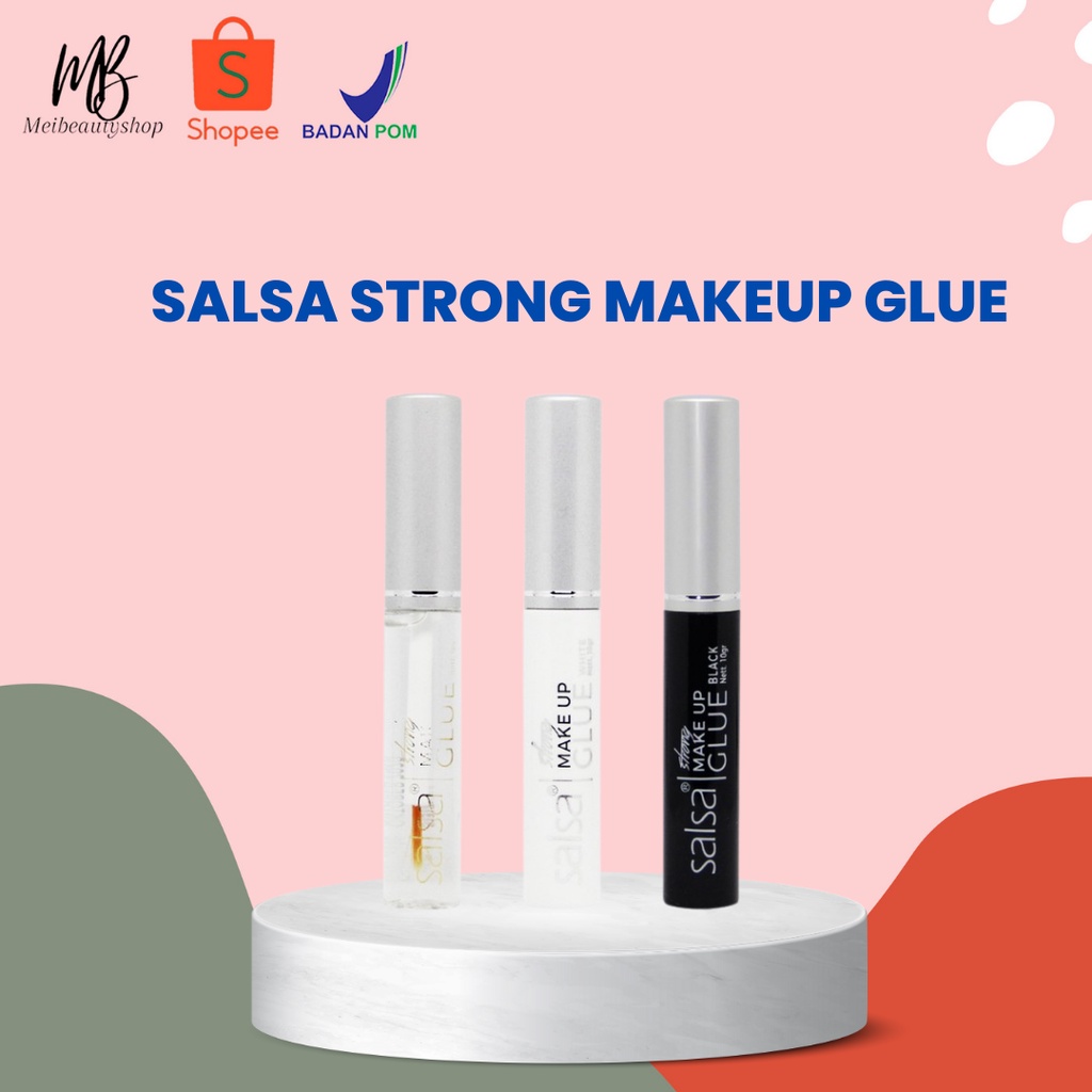 SALSA Strong Makeup Glue - Putih | Hitam | Bening Make Up Lem Bulu Mata