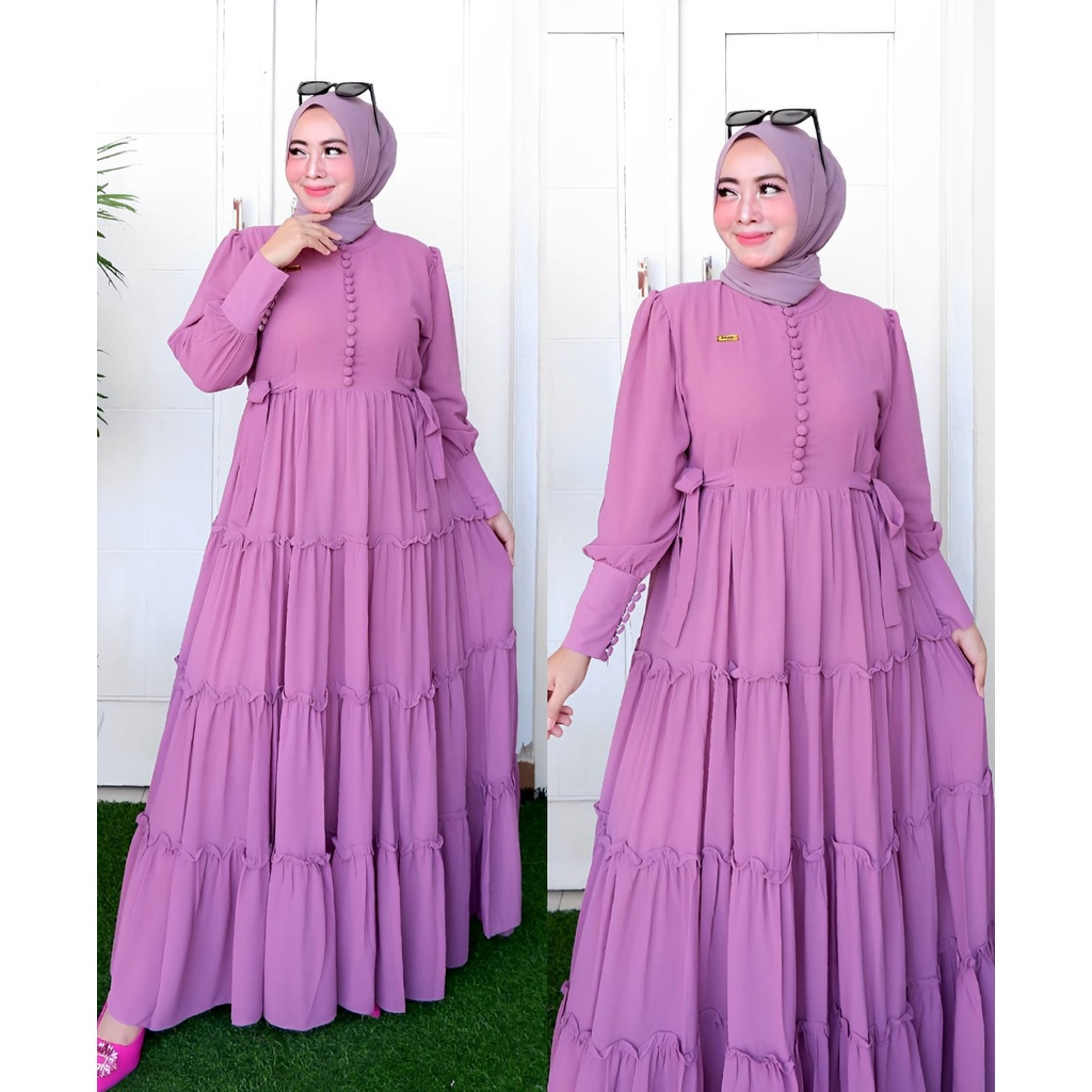 felisa maci ceruty bebydoll /Lovely rempel gamis syari terbaru pakaian wanita
