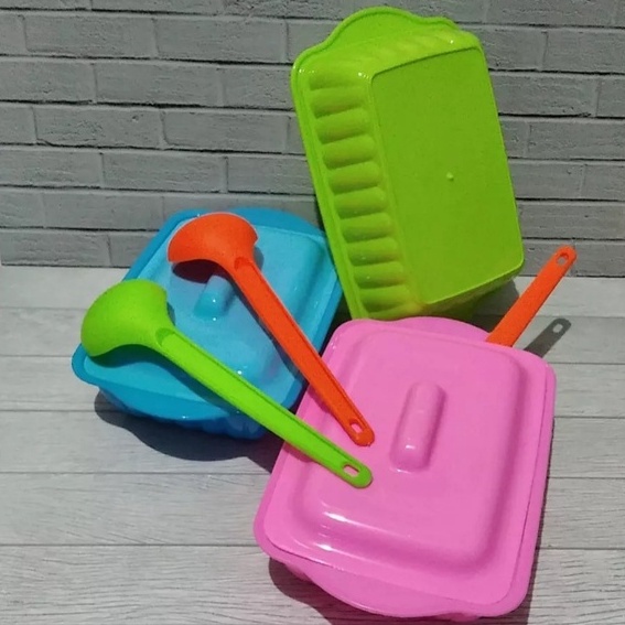 wadah saji plastik premium / wadah sayur / wadah nasi / mangkok sayur