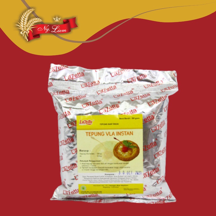 

LAZETTA Tepung Vla Instant / Custard Cream Premix 500 gram