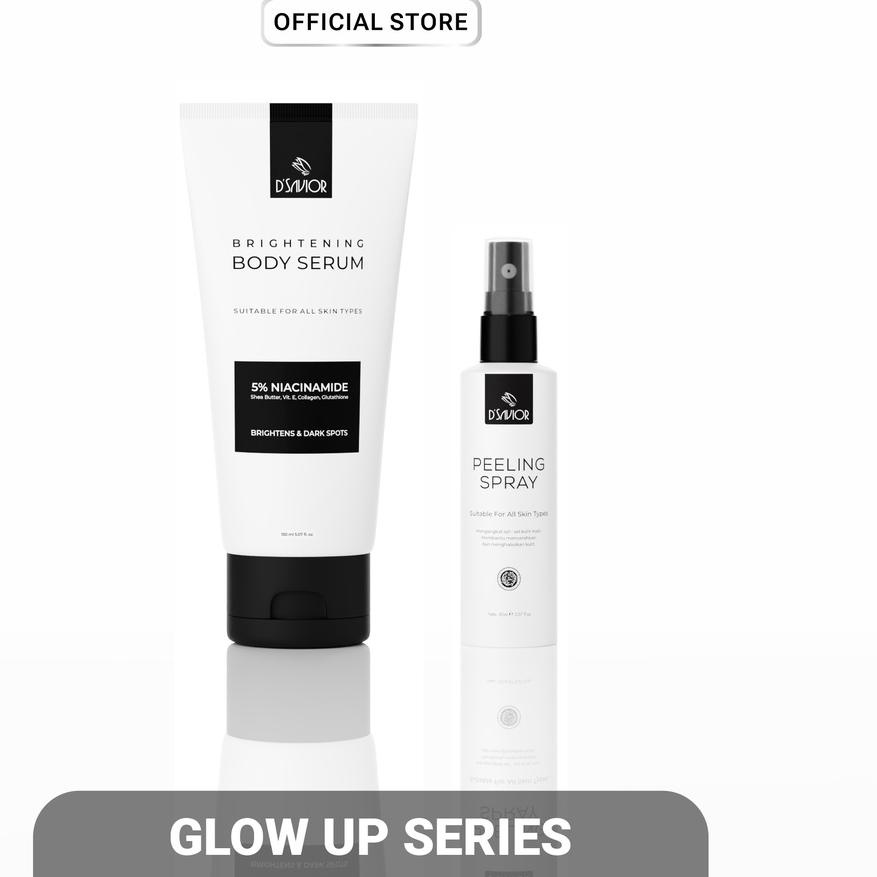 COD✔️D'SAVIOR Glow Up Series ( Brightening Body Serum & Peeling Spray )|SQ2