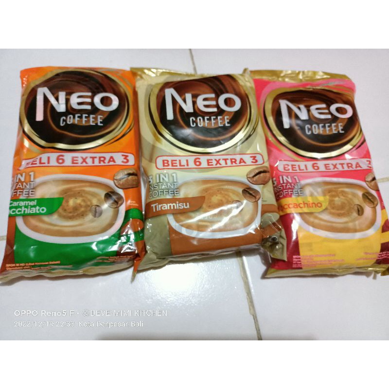 NEO COFFEE/KOPI NEO HANYA TIRAMISU & MOCHACHINO STOKNYA