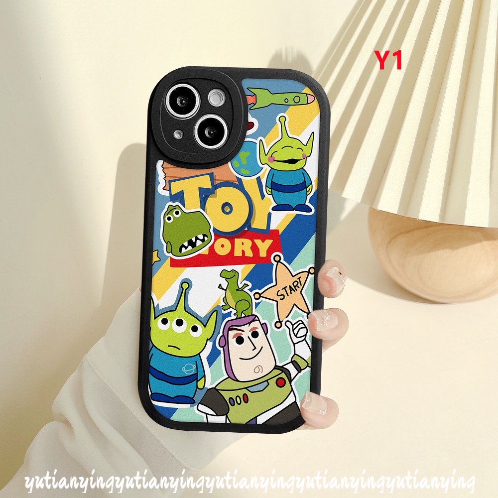 IPHONE Casing Ponsel Toy Story Lucu Kompatibel Untuk Iphone11Xr 7 8 6 6s Plus 14 13 12 Pro MAX X XS MAX SE 2020kartun Strawberry Bear Losto Lembut TPU Penutup Belakang