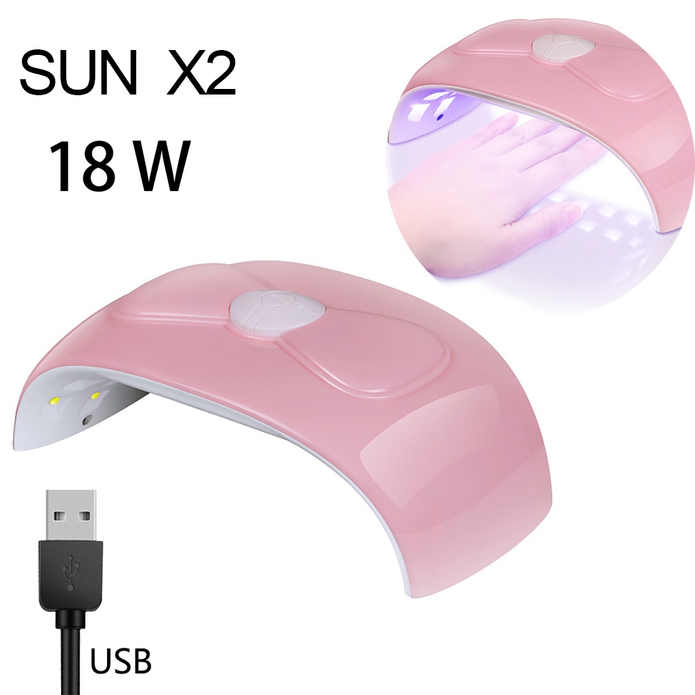 Set Kutek Gel Lampu Kuku UV 18W 9 Warna Cat Kuku Gel, Set Peralatan Manikur Seni Kuku, Atasan dan Tidak Mengilap dengan Lapisan Dasar 22pcs alat set manikur base&amp;top cat kuku