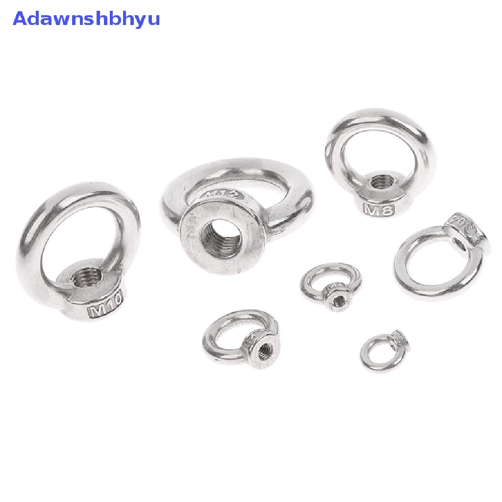 Adhyu 2Pcs Mur Mata Lifg/Sekrup Ring Eyebolt Ring Hooking Nut Sekrup M3 -M12 ID