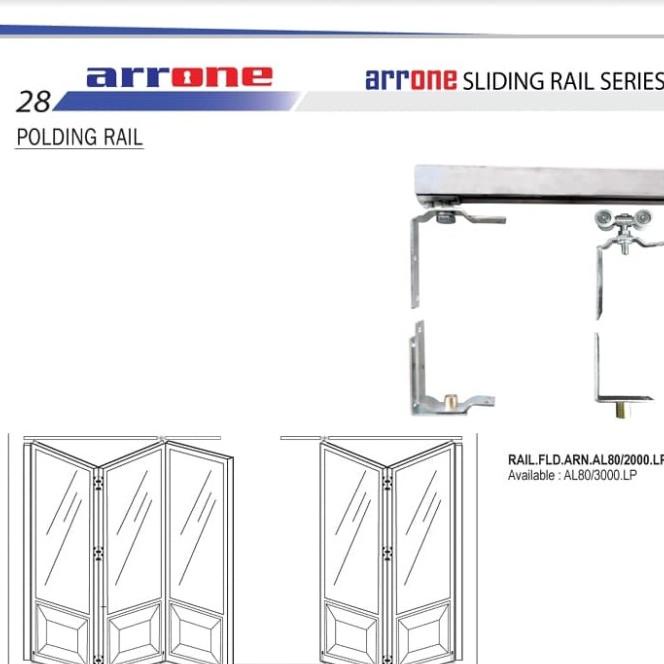 Rel Pintu Lipat Alumunium 3M