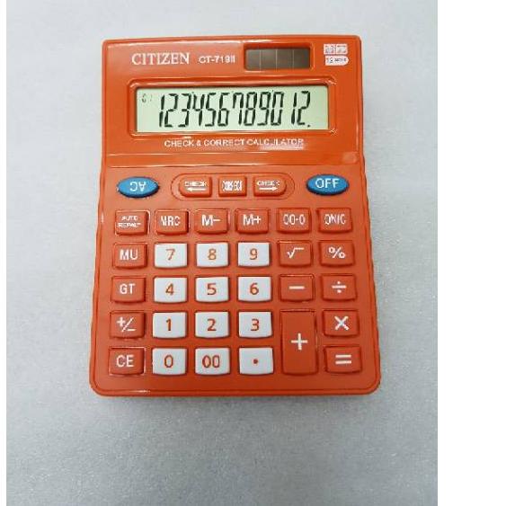 

╝¤╚ kalkulator citizen CT-719II Warna warni 12 digit Citizen CT 719