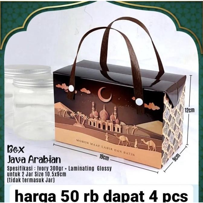 

BOX JAVA ARABIAN - DUS LEBARAN (1 SET = 4 PCS)