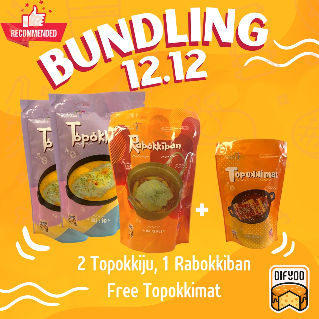 BUNDLING 12.12 ( 2 Topokkiju ,1 Rabokkiban free topokkimat)