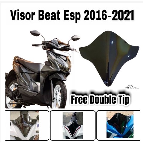 Visor smoke Motor Beat Fi Esp Tahun 2016 - 2022 Free Double Tape 3M Kualitas Terbaik