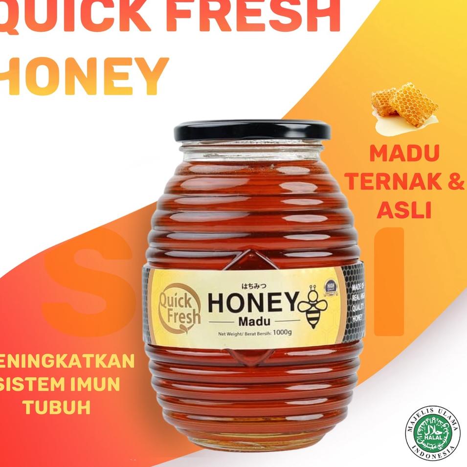 

(V-44)✮✎ Quick Fresh Madu Honey 1 kg Jar terviral
