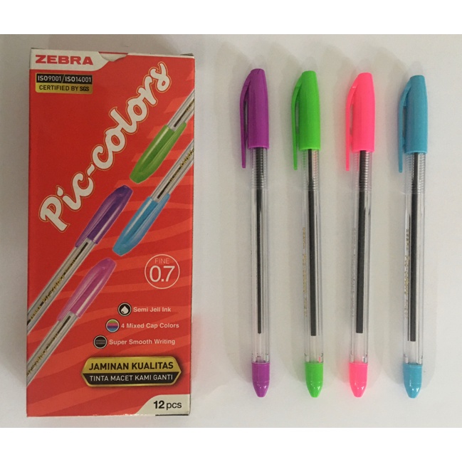 

Pulpen ZEBRA Pic - Colors 0.7 mm | Bolpen