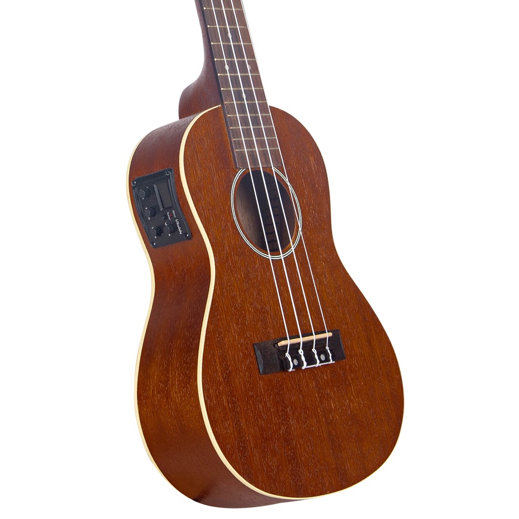 Mandalika Ukulele Concerto Preamp Elektrik Bonus Tas
