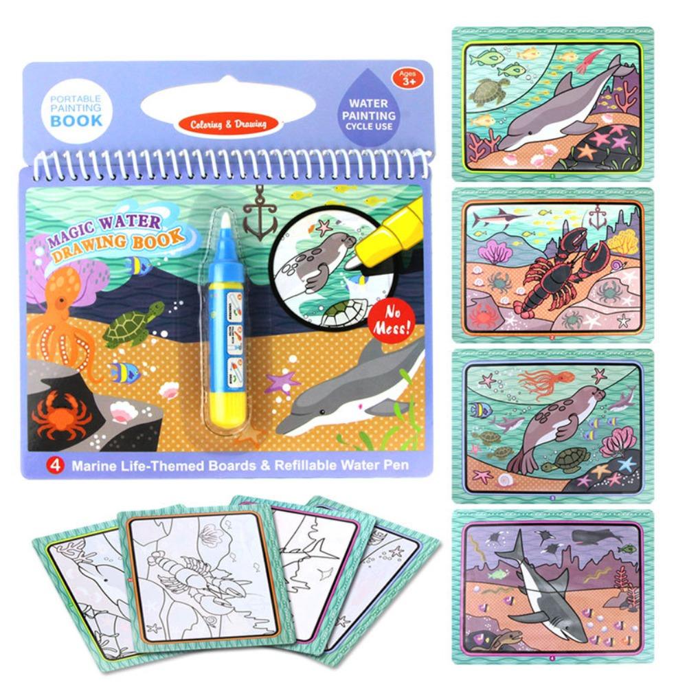 Buku Gambar Air Ajaib Nanas Untuk Anak Doodle Book in Drawing Toys Painting Board