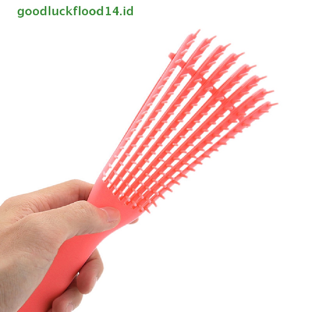 [GOOGFOUR] Sikat Rambut Detangling Brush Pijat Kulit Kepala Sisir Rambut Detangling Brush for Curly Hair Brush Detangler Sikat Rambut Wanita Pria Salon [TOP]